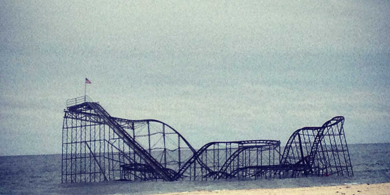 Poetry of Roller Coaster in Ocean