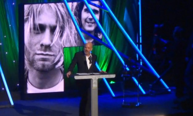 Allen Ginsberg at Nirvana’s Rock and Roll Hall of Fame Induction