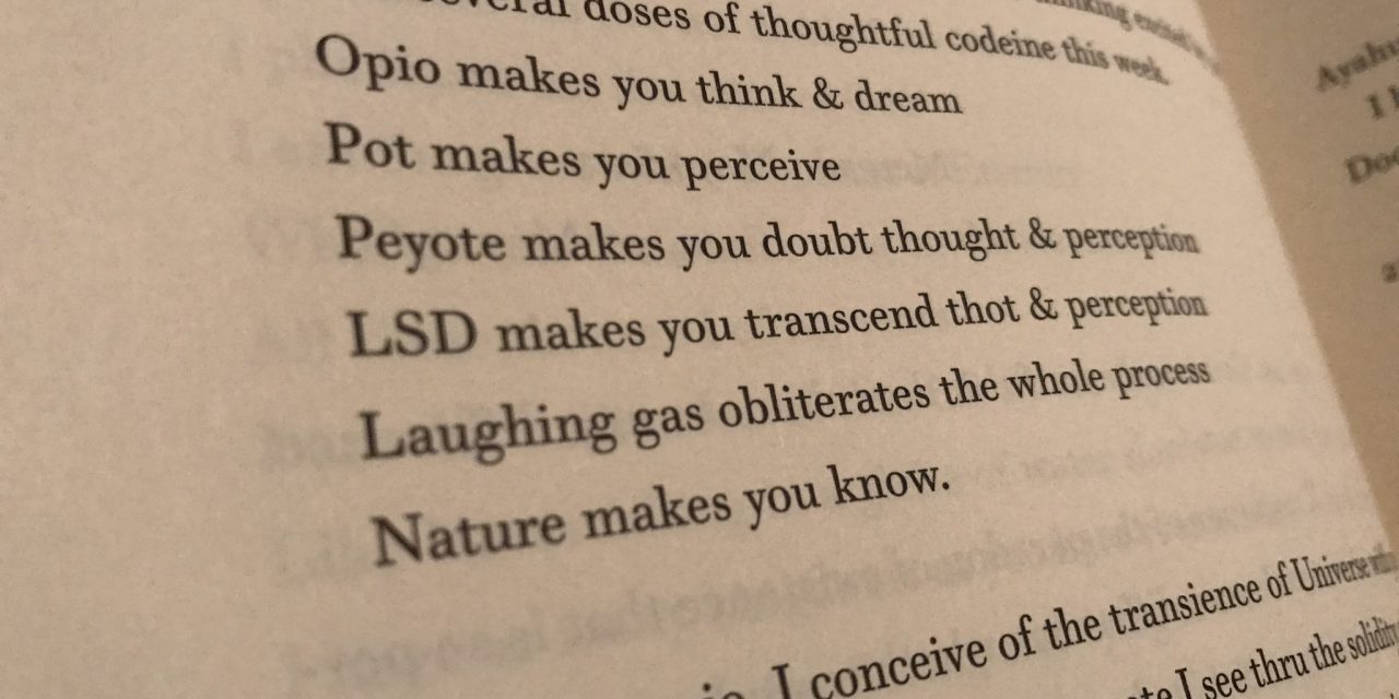 A Shoe that Fits the Mind – Ginsberg’s South American Journals