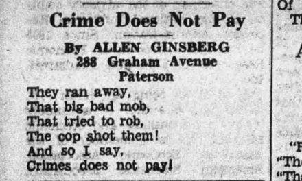 Allen Ginsberg’s First Poem?