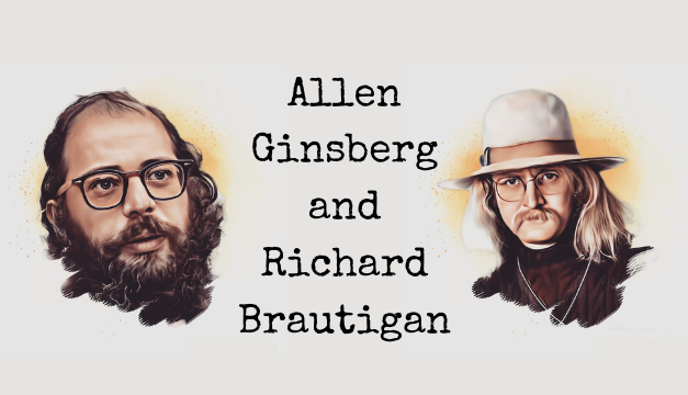 Allen Ginsberg and Richard Brautigan